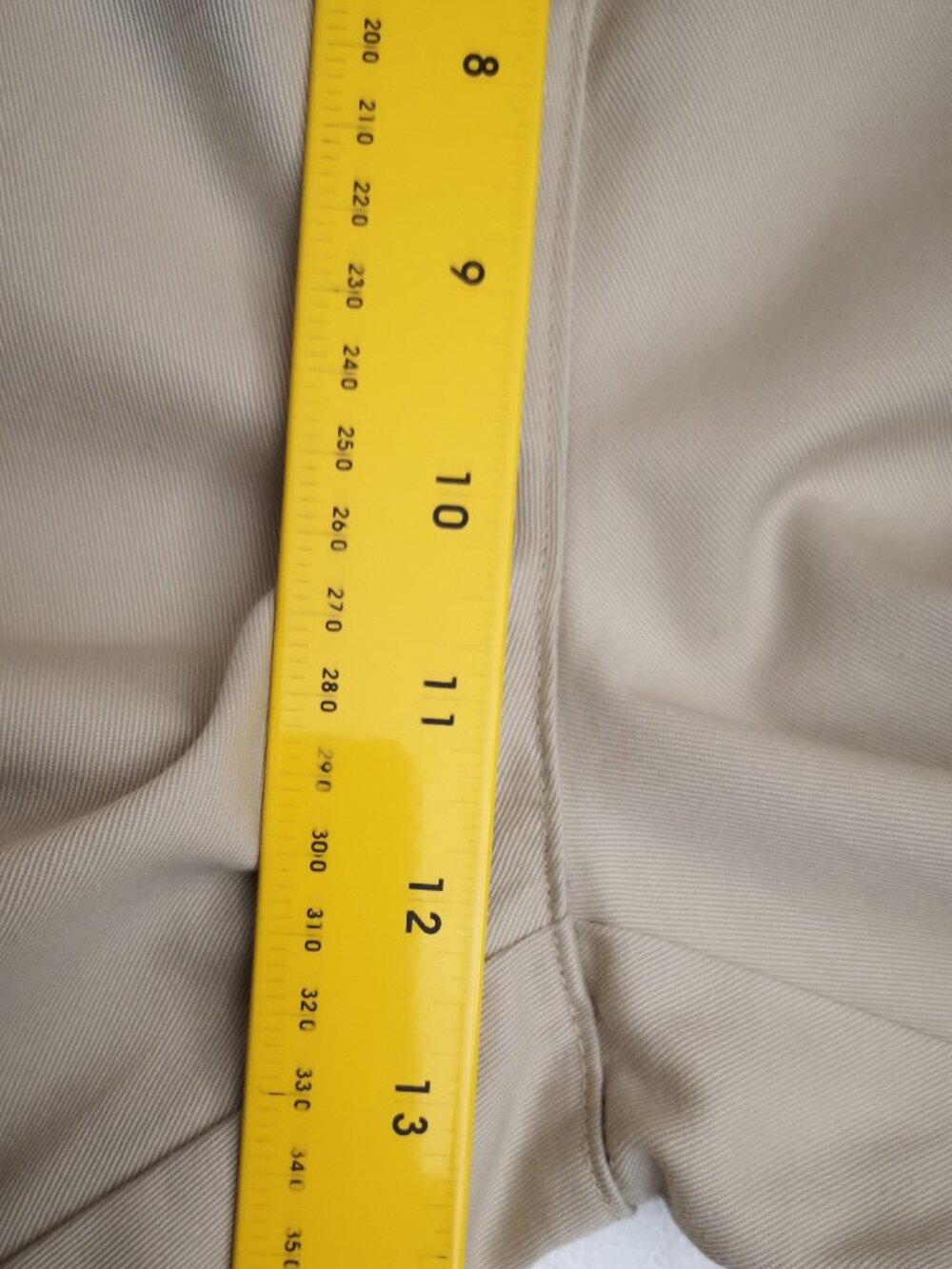 NWT L.L. Bean Classic Fit Ladies Size 12 Regular Light Tan Zipper & Button Pant - Picture 14 of 15